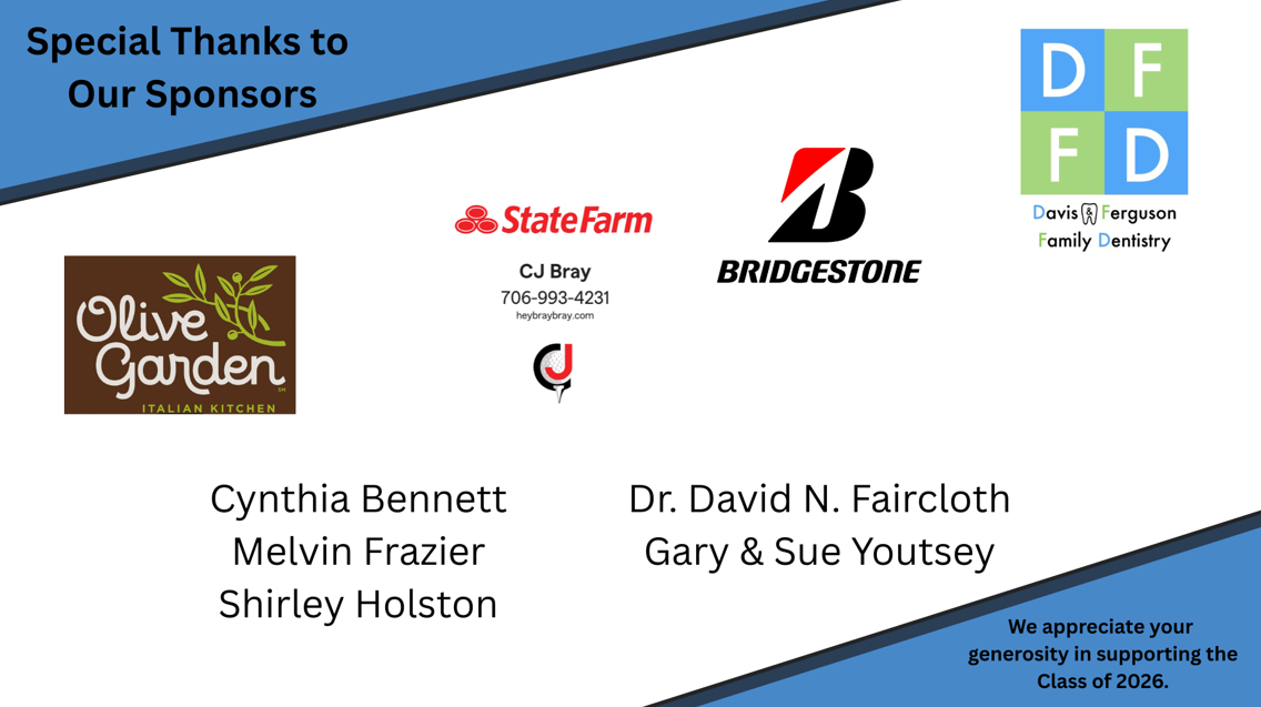Class of 2026 Sponsors